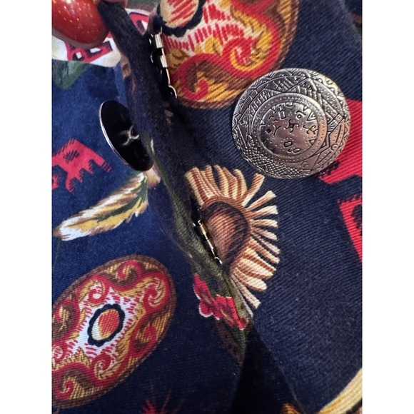 Vintage The Eagles Eye Button Front Wrap Pencil Maxi Skirt Womens Size 10‎ - Picture 6 of 10